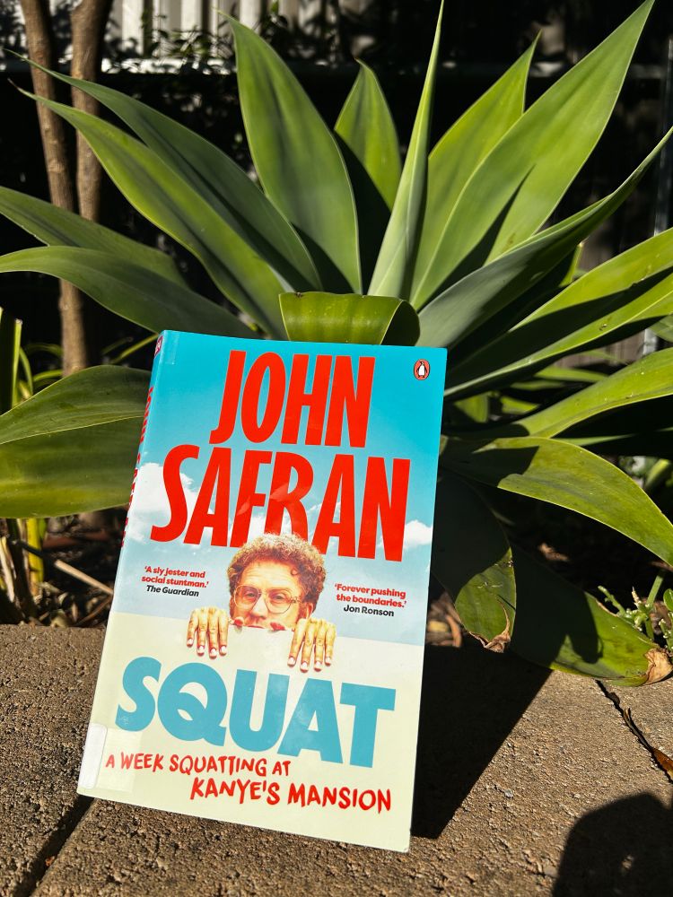 Cover of Squat by John Safran with an agave plant