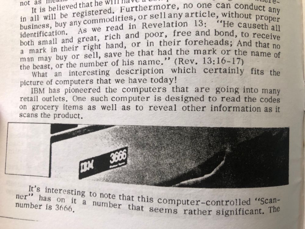 IBM’s first barcode scanner was called a 3666. Coincidence?! Ray thinks not