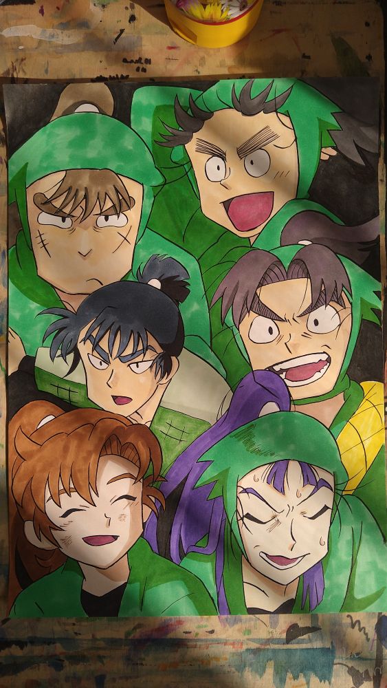 忍術学園6年生模写をA4に詰め込んでみた