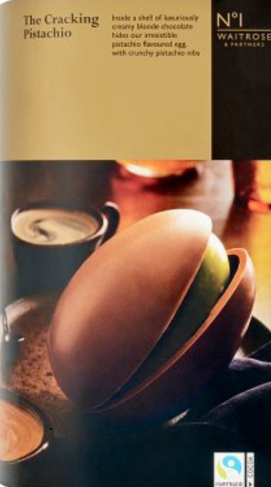 Picture of a Waitrose Cracking Pistachio Easter Egg.