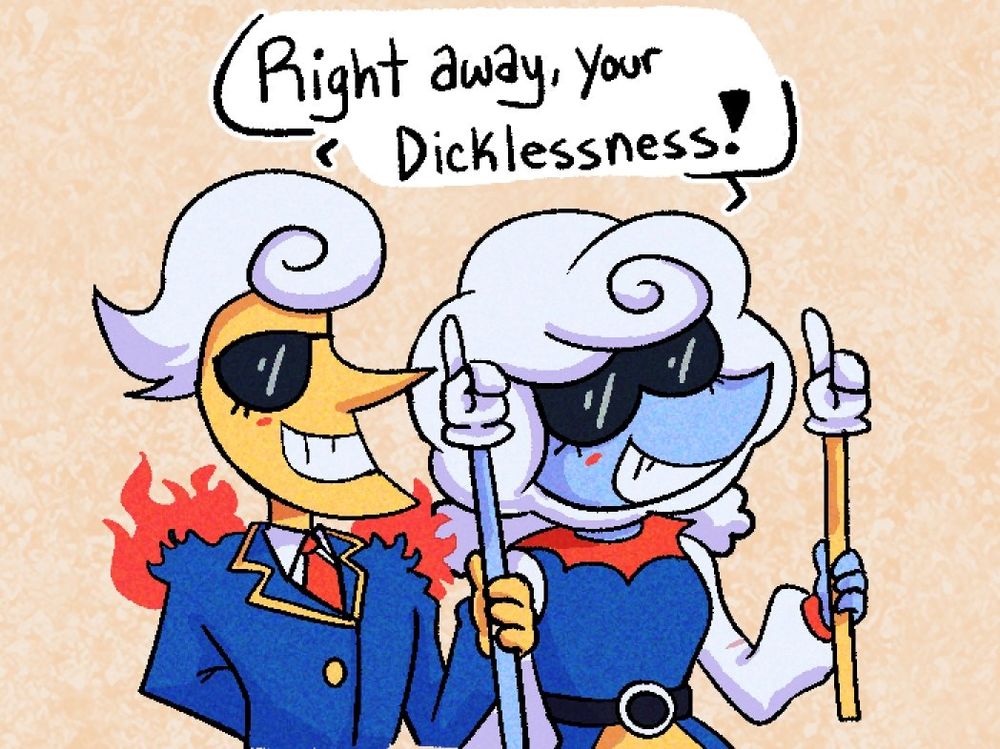 Elnina and Lanino: Right away, your Dicklessness!