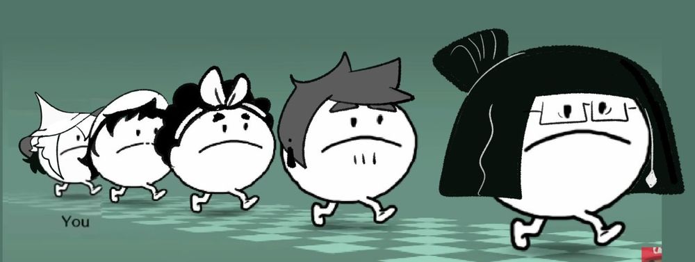 The ISAT crew but theyre the jumping things from rhythm heaven groove