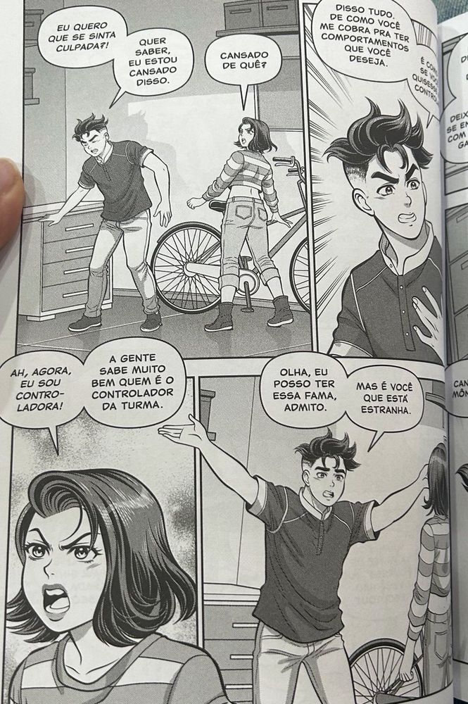 A partir daqui, a discussão dos dois esquenta. Cebola se levanta e responde com "Eu quero que se sinta culpada? Quer saber, eu estou cansado disso". "Cansado de quê?", pergunta Mônica.

Cebola desabafa: Disso tudo. De como você me cobra pra ter comportamentos que você deseja. É como se você quisesse me controlar".

Mônica se revolta e contra argumenta: "Ah, agora, eu sou controladora! A gente sabe muito bem quem é o controlador da turma"; "Olha, eu posso ter essa fama, admito. Mas é você que está estranha", Cebola admite, ao mesmo tempo em que não retira o que disse antes.