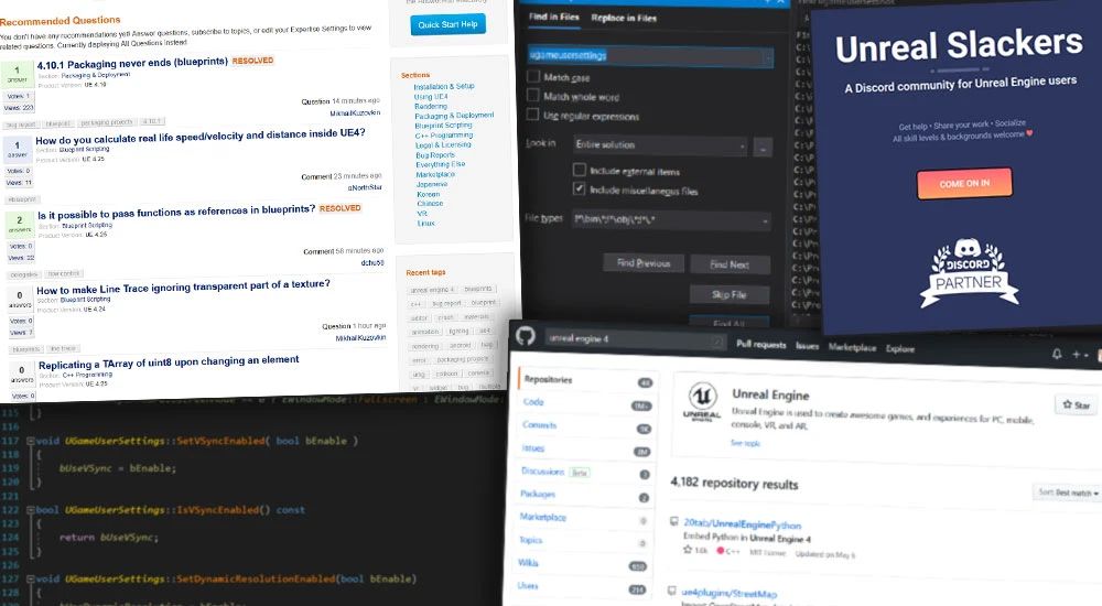 Help and Resources for Unreal Engine