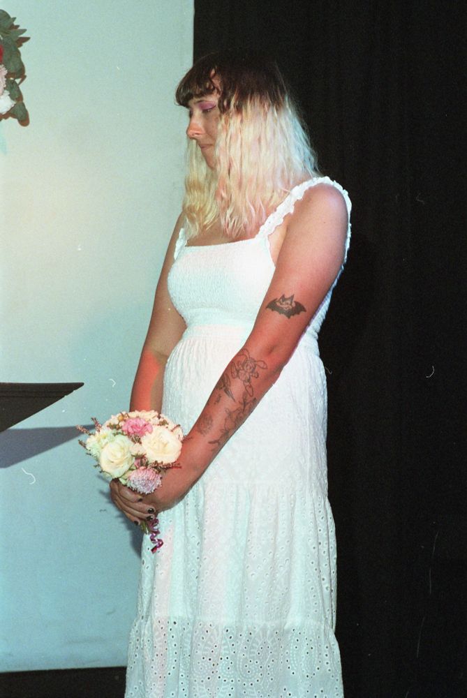 it me :))) I have a white dress and a bouquet