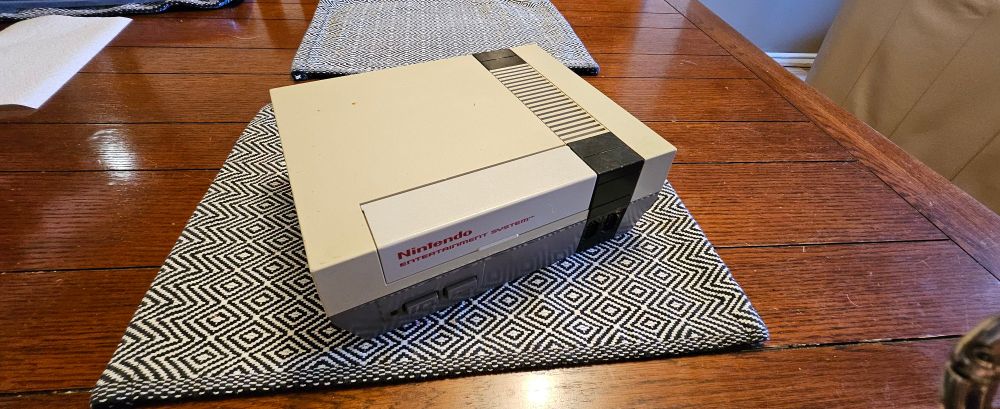 Original North American Nintendo Entertainment System video game console