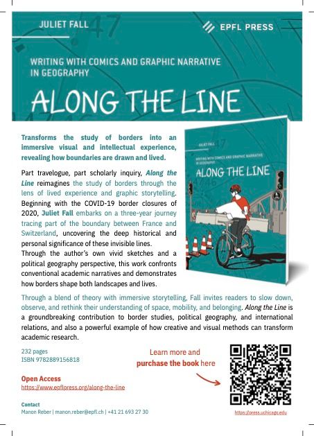 Flyer for Along the line with QR code linked to University of Chicago Press website