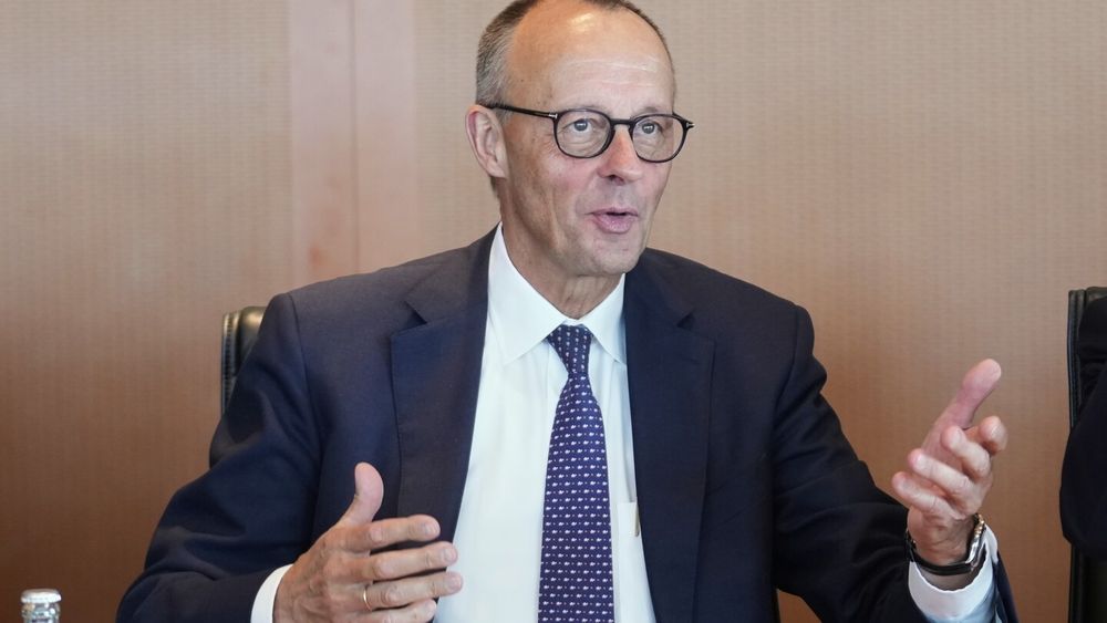 German Chancellor Friedrich Merz says Germany won't authorize exports of military equipment to Israel that could be used in Gaza “until further notice.”