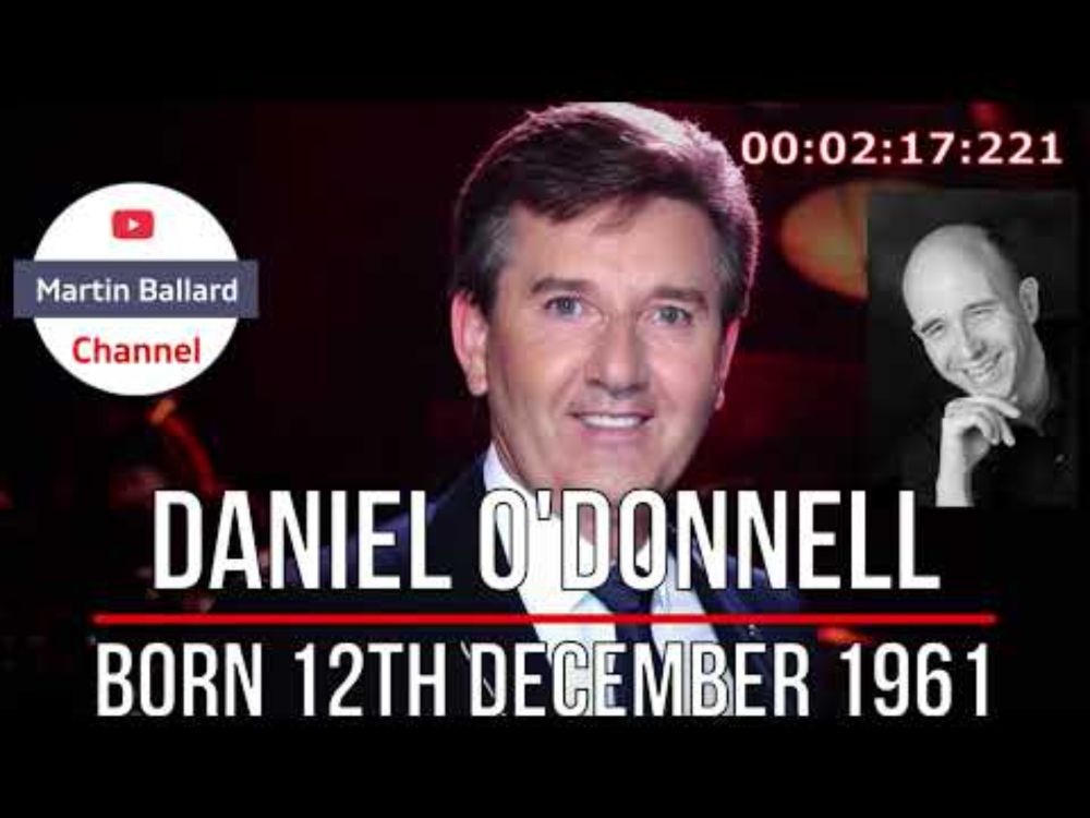 Daniel O'Donnell, MBE  - born 12th December 1961