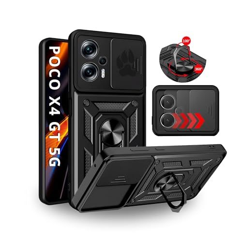 Imagem do produto: 🛒 Capa Capinha Armor Anti Choque Ring Luxo Para Poco X4 GT 5G (Tela 6.6) + Anel Giratório + Proteção De Câmera - Proteção Militar