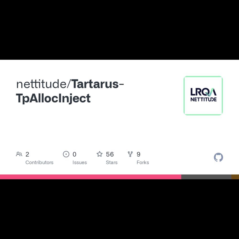 GitHub - nettitude/Tartarus-TpAllocInject