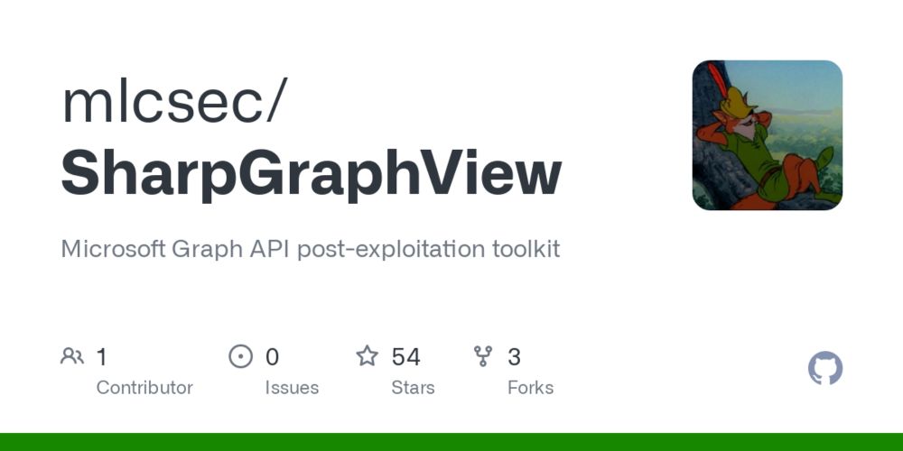 GitHub - mlcsec/SharpGraphView: Microsoft Graph API post-exploitation toolkit