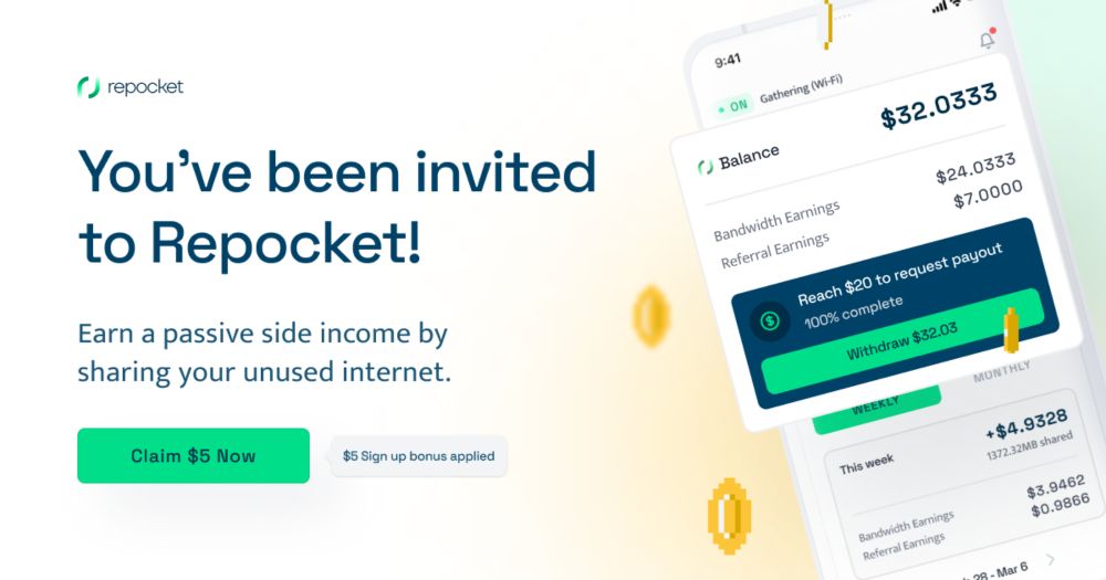 💰 Get Paid For Your Unused Internet [Claim $5 Sign Up Bonus]