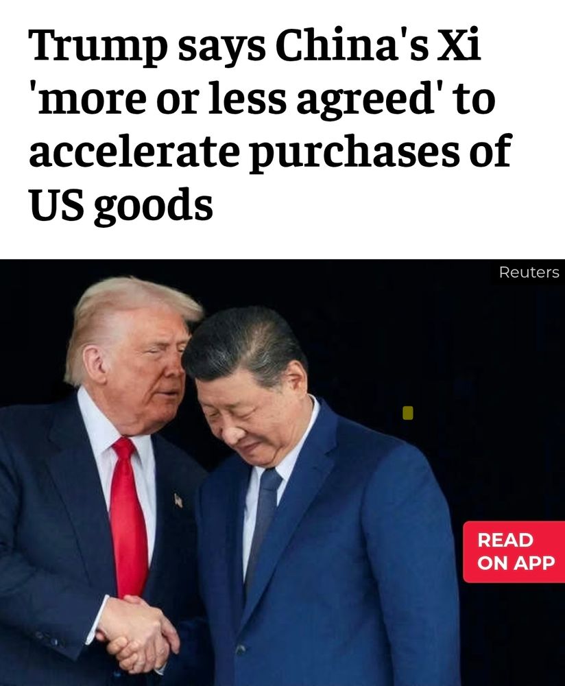 Picture of trump shaking hands with China leader....Xi