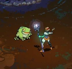 Melinoë and Frinos from Hades II