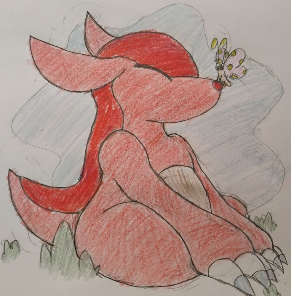 An armadillo character