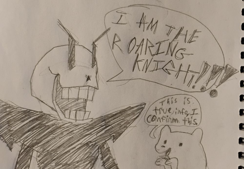 Papyrus is the roaring knight