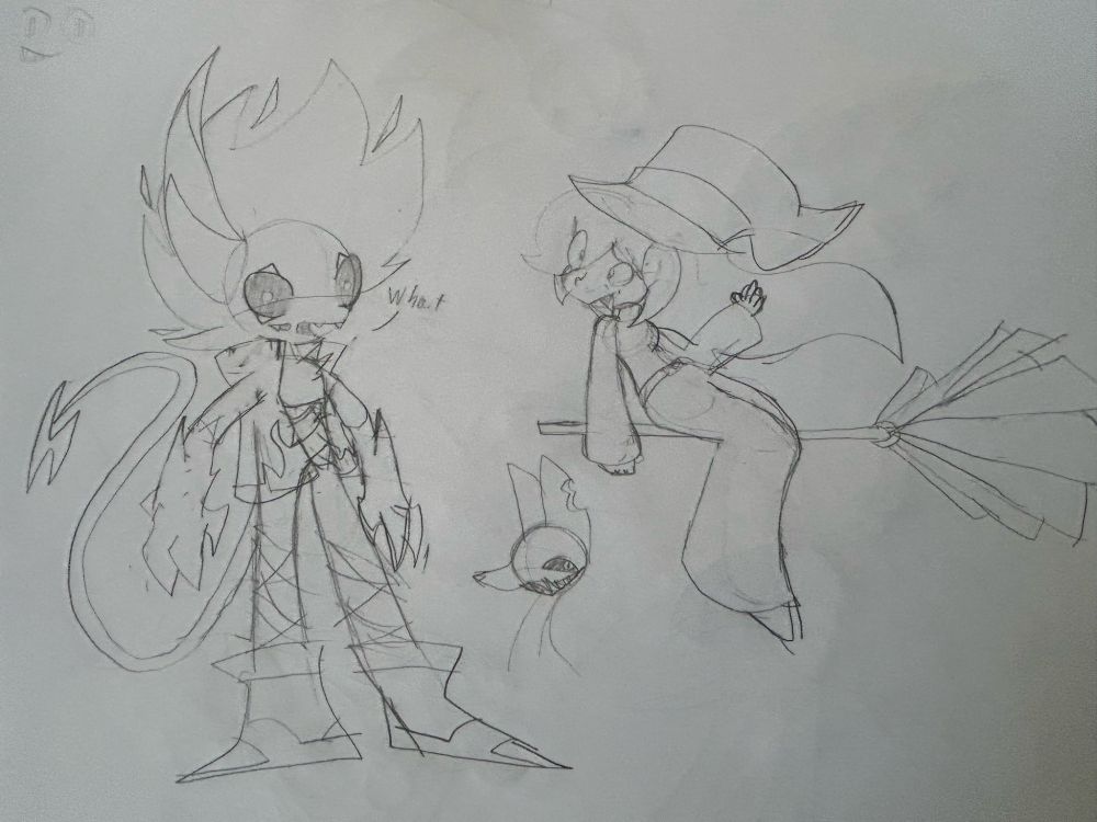 Demon guy and witch gurl