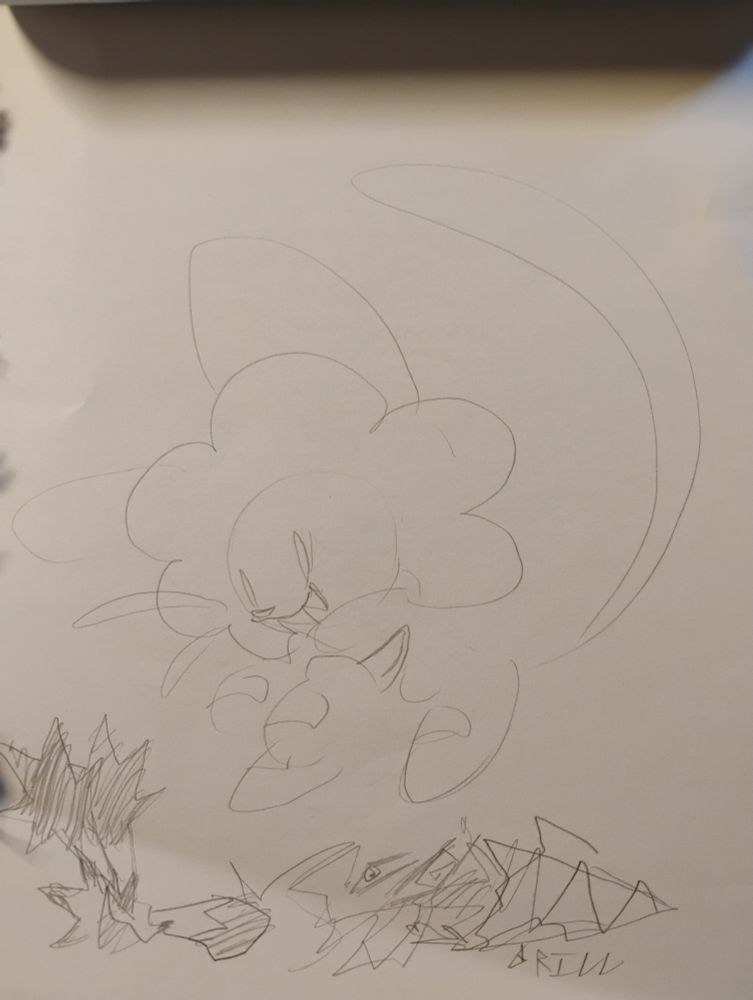 Kat and a character from a game idea I had