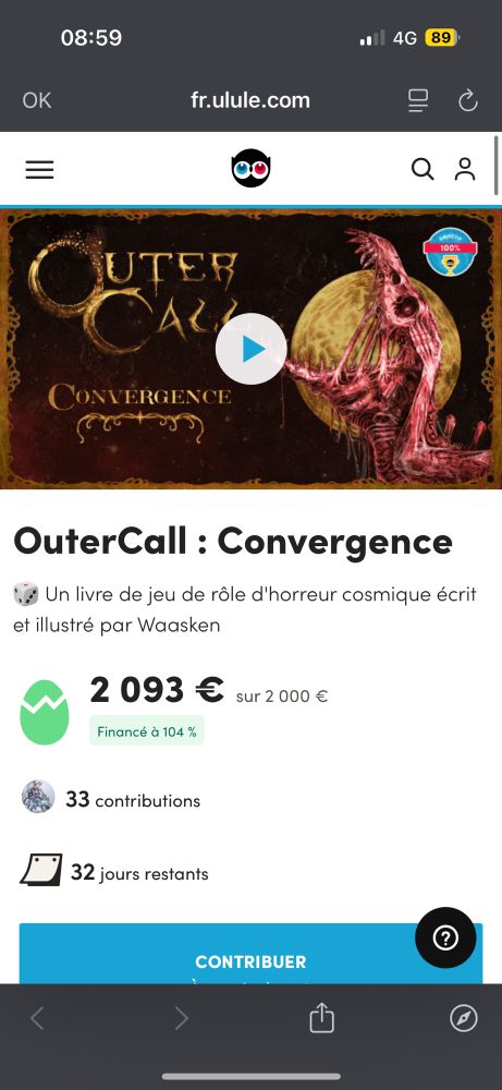 Cagnotte de Convergence a 104% !