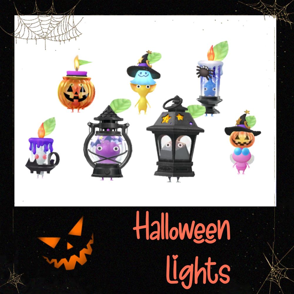 ハロウィンライト全7種類、一年越しのコンプリート