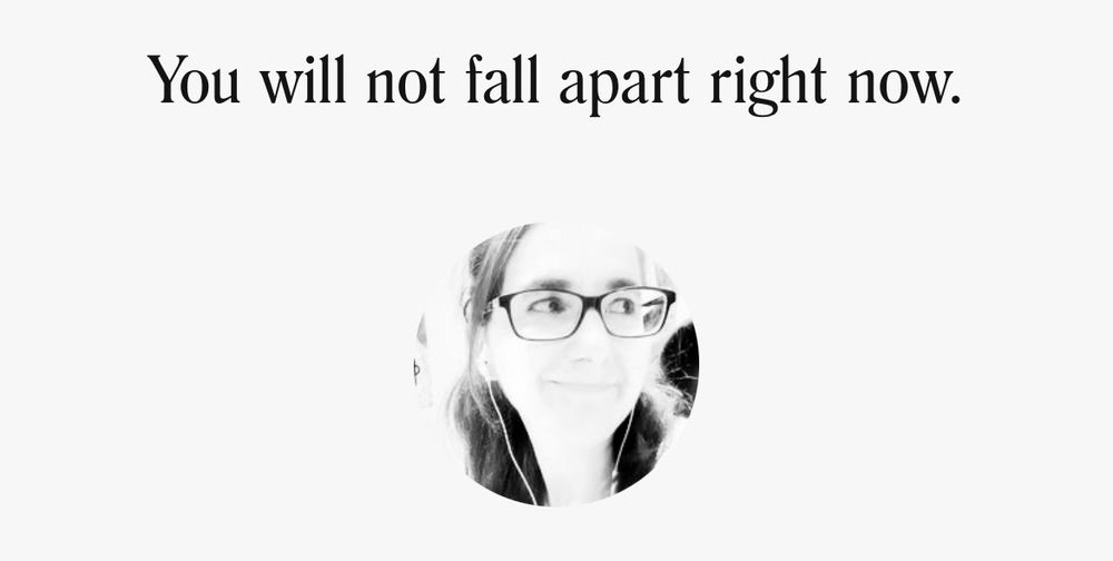 My costar horoscope headline says “you will not fall apart right now. “