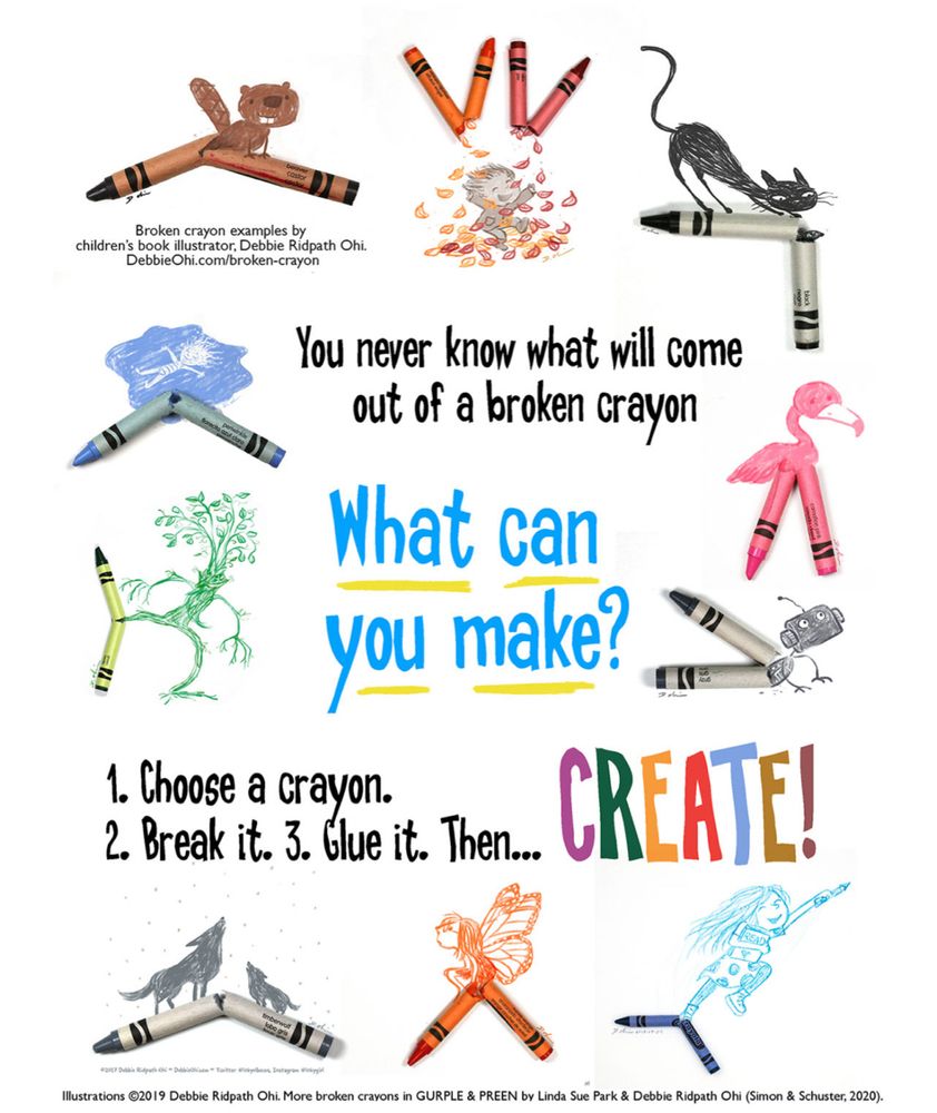 What can you make? 
Broken crayon image from blog post.