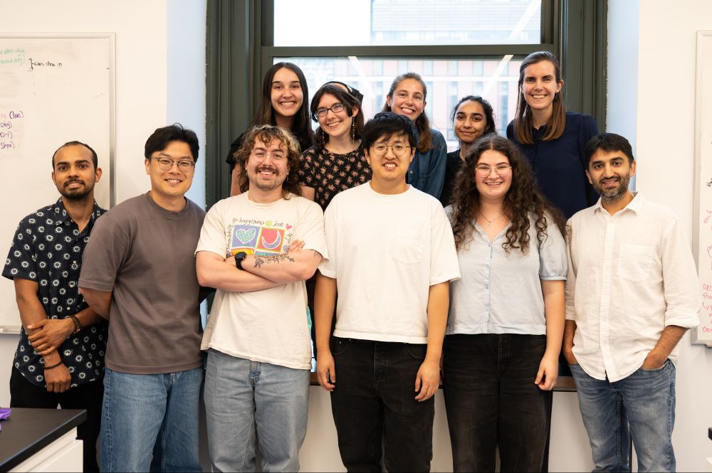 The Shah Lab.
Back row (left to right): Annalise, Loren, Katherine, Yethmie, Anne
Front row (left to right): Devon, Minhee, Andrew, Jason, Anya, Neel