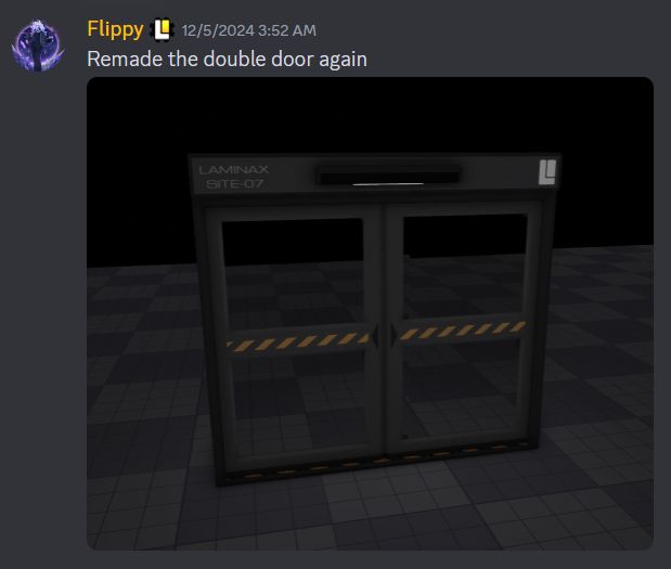 Flippy: "Remade the double door again"