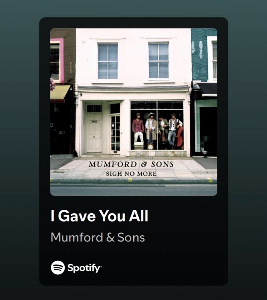 I Gave You All - Mumford & Sons