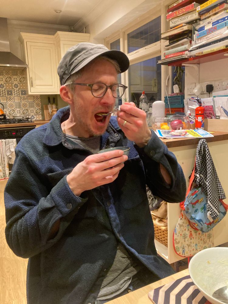 The teaspoon goes in the mouth 