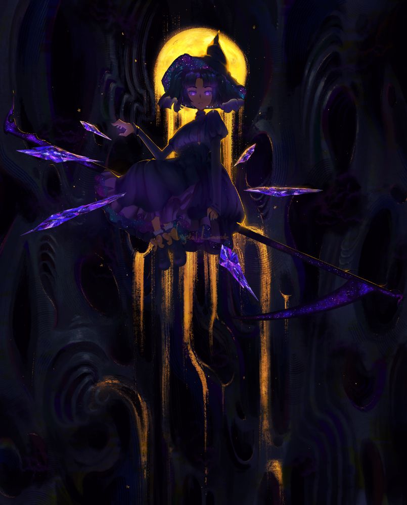 An adorable “witch” looks at you with calm disdain as she twists a beautiful nightmare around you.