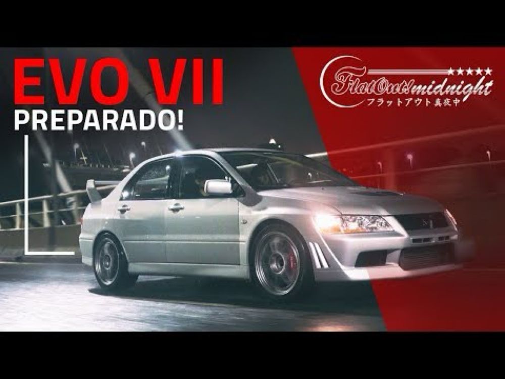 Evo VII: LANCER EVOLUTION 7 PREPARADO para track days na noite de SP! FlatOut Midnight