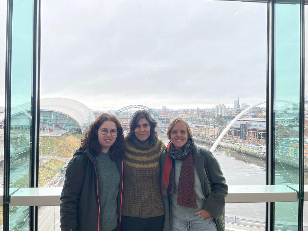 Annika, Clara and Marion at the Baltic Centre for Contemporary Art, Newcastle-upon-Tyne, UK