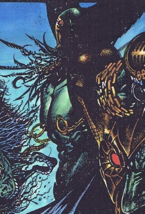 Interior art, Cybernary #2 (comic books, 1993) 
Textless detail, page 9

.

Welcome to Cyberweek! 
7 days where techno-fetishists take center stage 🤖

.

Cybernary was built with the exterior of a sex-bot, the interior of a killing machine and a human consciousness sandwiched somewhere in between… 

But today will be taking a look at some of the villains in the story because, well, just look at them 

What? It was the '90s

Hmm, I guess going into battle barechested sporting nipple chains never really caught on?

Okay, I'll toss in a page with the title character, too....  Or more accurately, the character mid-torturous transformation into Cybernary

See it in the full entry here-
https://www.tumblr.com/theakandrewscollection/802919640103878656/cybernary-2-comic-books-1993?source=share


1993 Cybernary art by Nick Manabat, color by Joe Chiodo. 

More info on the art- https://www.comicartfans.com/galleryroom.asp?gsub=183173 https://www.comicartfans.com/gallerypiece.asp?Piece=1537265

Cybernary was the 2nd half of a flip book with Deathblow

(Both covers on full entry - https://www.tumblr.com/theakandrewscollection/802919640103878656/cybernary-2-comic-books-1993?source=share
)

I  plan to do a larger retrospective on Cybernary in the future,  stay tuned



(textless detail from Cybernary #1, page 6 on main entry- https://www.tumblr.com/theakandrewscollection/802919640103878656/cybernary-2-comic-books-1993?source=share
 )

KinkInPopCulture #kink #bdsm #fetish #BodyModification #Cybernary #Comics #ComicBooks #1993 #1990s #Theme Week

