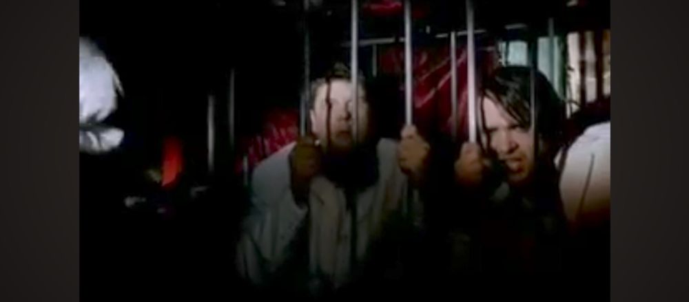 Screenshot, The Mercy Dolls "Version 1" music video, 2007