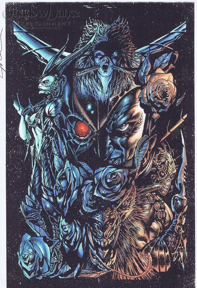 Cover art, Cybernary #2 (comic books, 1993) 


Welcome to Cyberweek! 
7 days where techno-fetishists take center stage 🤖

.

Cybernary was built with the exterior of a sex-bot, the interior of a killing machine and a human consciousness sandwiched somewhere in between… 

But today will be taking a look at some of the villains in the story because, well, just look at them 

What? It was the '90s

Hmm, I guess going into battle barechested sporting nipple chains never really caught on?

Okay, I'll toss in a page with the title character, too....  Or more accurately, the character mid-torturous transformation into Cybernary

See it in the full entry here-
https://www.tumblr.com/theakandrewscollection/802919640103878656/cybernary-2-comic-books-1993?source=share


1993 Cybernary art by Nick Manabat, color by Joe Chiodo. 

More info on the art- https://www.comicartfans.com/galleryroom.asp?gsub=183173 https://www.comicartfans.com/gallerypiece.asp?Piece=1537265

Cybernary was the 2nd half of a flip book with Deathblow

(Both covers on full entry - https://www.tumblr.com/theakandrewscollection/802919640103878656/cybernary-2-comic-books-1993?source=share
)

I  plan to do a larger retrospective on Cybernary in the future,  stay tuned


(textless detail from Cybernary #1, page 6 on full entry- https://www.tumblr.com/theakandrewscollection/802919640103878656/cybernary-2-comic-books-1993?source=share
 )

KinkInPopCulture #kink #bdsm #fetish #BodyModification #Cybernary #Comics #ComicBooks #1993 #1990s #Theme Week

