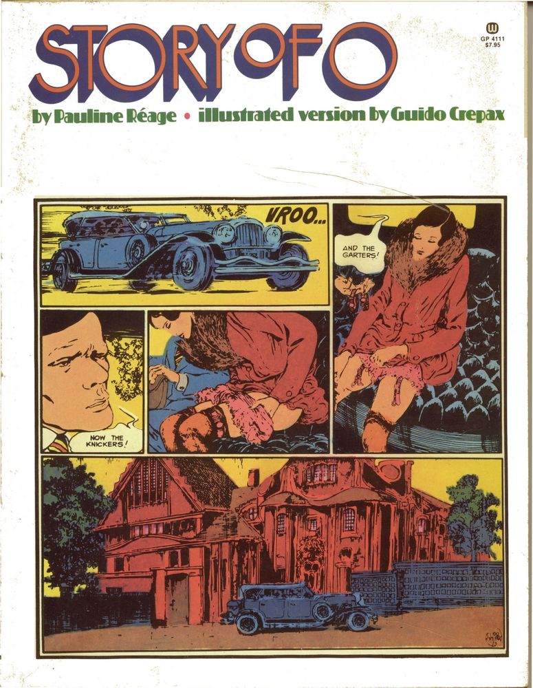 Story of O, illustrated version by Guido Crepax graphic novel cover (1978)

Story of O Comes to America week


1978 would see Grove Press publish the first American edition of the graphic novel version of Story of O. Illustrated by legendary Italian comic artist Guido Crepax, it was originally released in Europe in 1975.

Grove Press had published the first American edition of The Story of O in 1965.

I remember seeing ads for subsequent printings of this adaption, now broken up into separate volumes, solicited in Preview movie magazine in the early 1980s. 

Guido Crepax's version of the tale would be reprinted throughout the decades to follow and continues to be influential and inspirational to this day.

Story of O graphic novel, interior page by Guido Crepax


Continue reading-
https://www.tumblr.com/theakandrewscollection/800020537424445440/story-of-o-illustrated-version-by-guido-crepax?source=share

#KinkInPopCulture #kink #bdsm #fetish #Story of O #Story of O Illustrated Version #Guido Crepax #Graphic Novels #comics #comic books #1975 #1978 #1970s