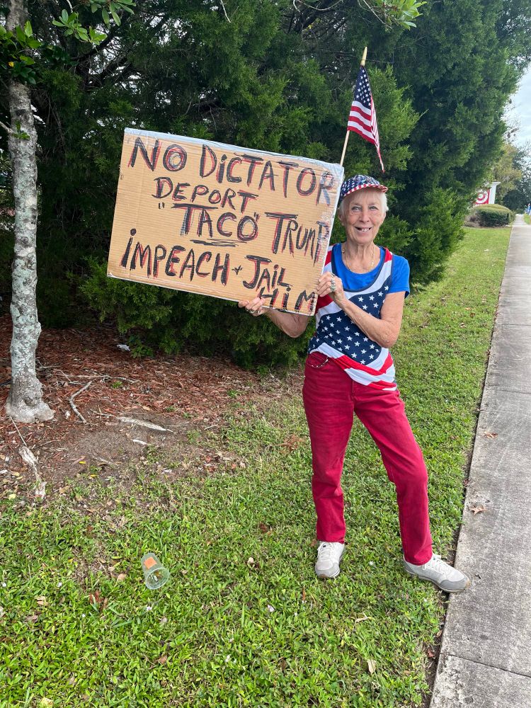 Protester 10/18/2025