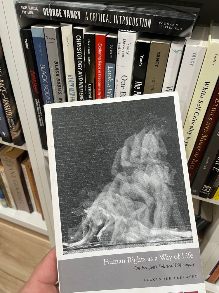 Alexandre Lefebvre’s book on Bergson, Human Rights as a Way of Life. 