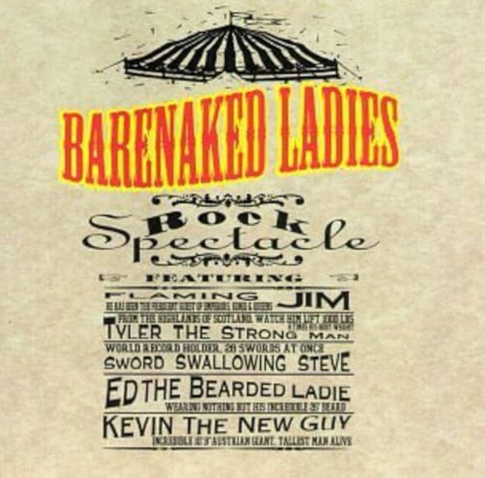 The cover of Barenaked Ladies’ live album “Rock Spectacle”