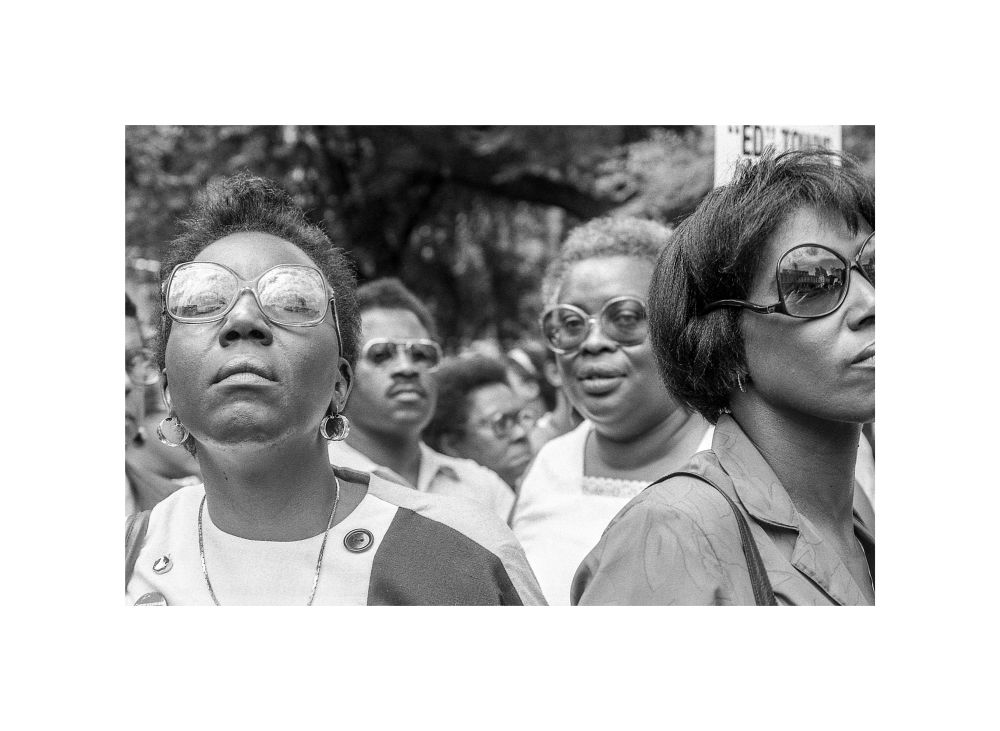 Julie Stark, Seeing. City Hall 1984, Ed Towns Rally