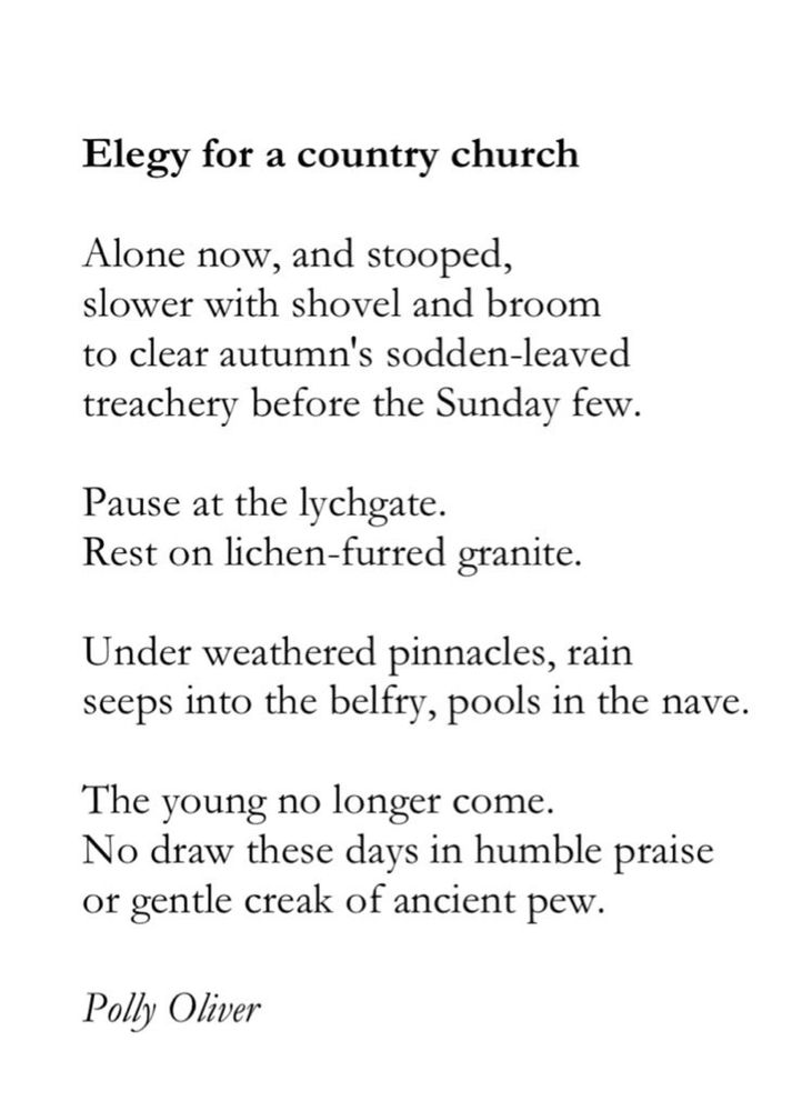 A poem by Polly Oliver 