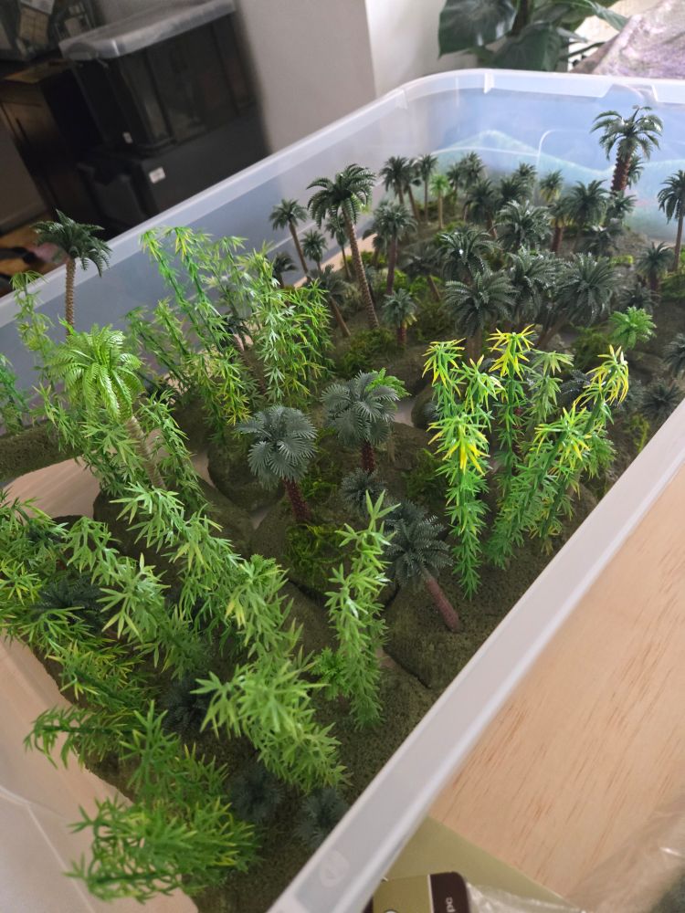 More jungle terrain, this set with lots of bamboo trees