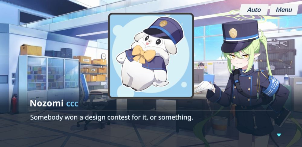 Nozomi: Somebody won a design contest for it, or something.