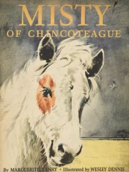 cover of the book “Misty of Chincoteague” by Marguerite Henry 