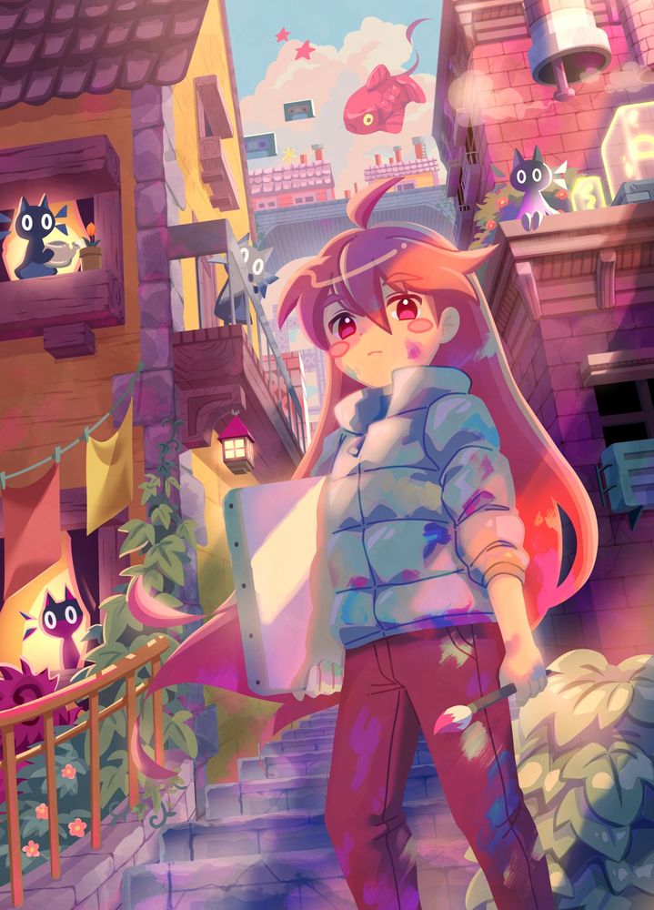 Art based on Celeste Strawberry Jam's "paint"