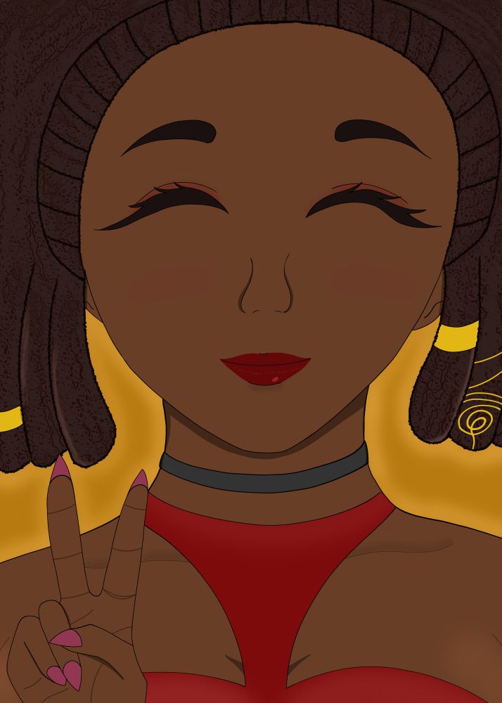 And of course we have my own OC; Serenity. (SHE LOOKS SO GOOD AHHHHHH)