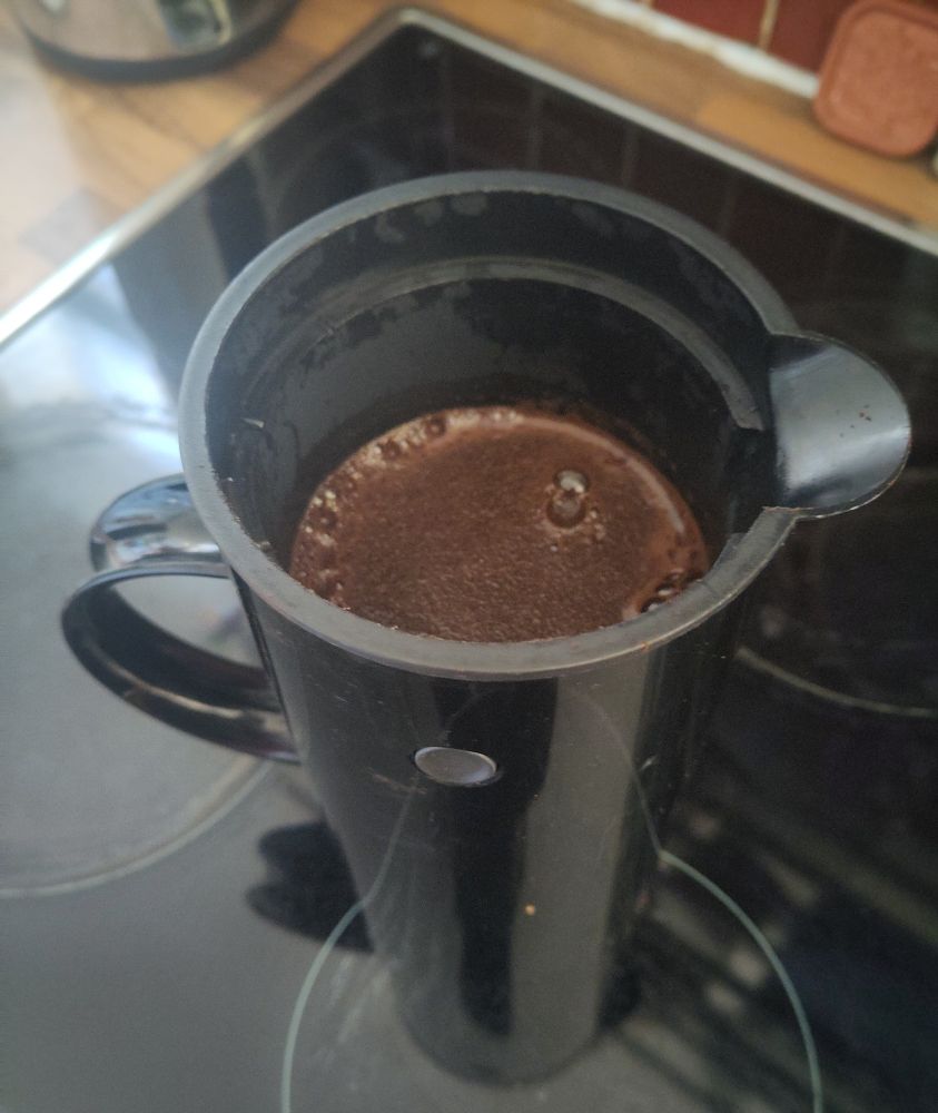 Real coffee brewing. 