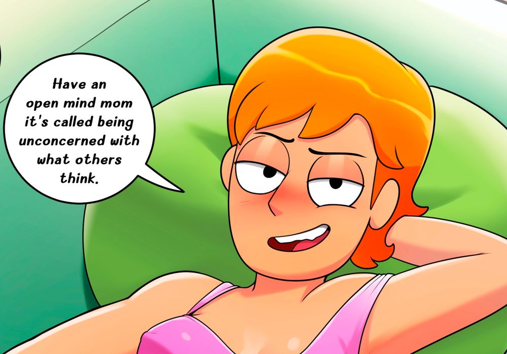 Sneak peek drawing with post-matrix Summer Smith from Rick and Morty
